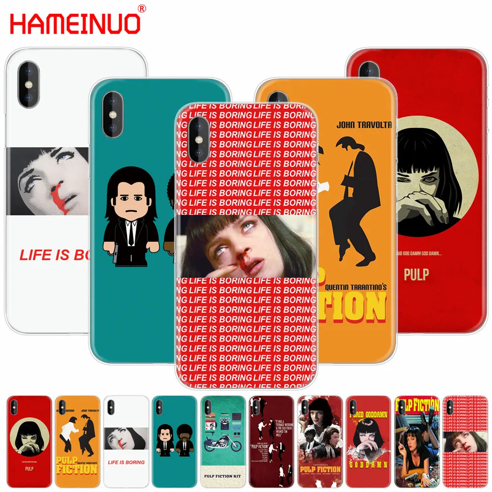 HAMEINUO Криминальное чтиво сотовый телефон чехол для iphone X 8 7 6 4 4s 5 5s SE 5c 6s плюс|case for