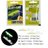 10 Pcs/5bags Fishing Glow Sticks Rod Tip Light Sticks Glow Tips for Night Fishing Poles Sea Fishing Accessories Luminous Sticks 2