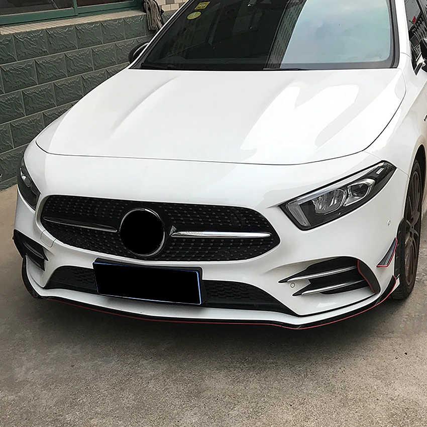 Передний бампер наклейки Накладка для Mercedes Benz A Class W177 V177 A180 A200 A220 A250 аксессуары