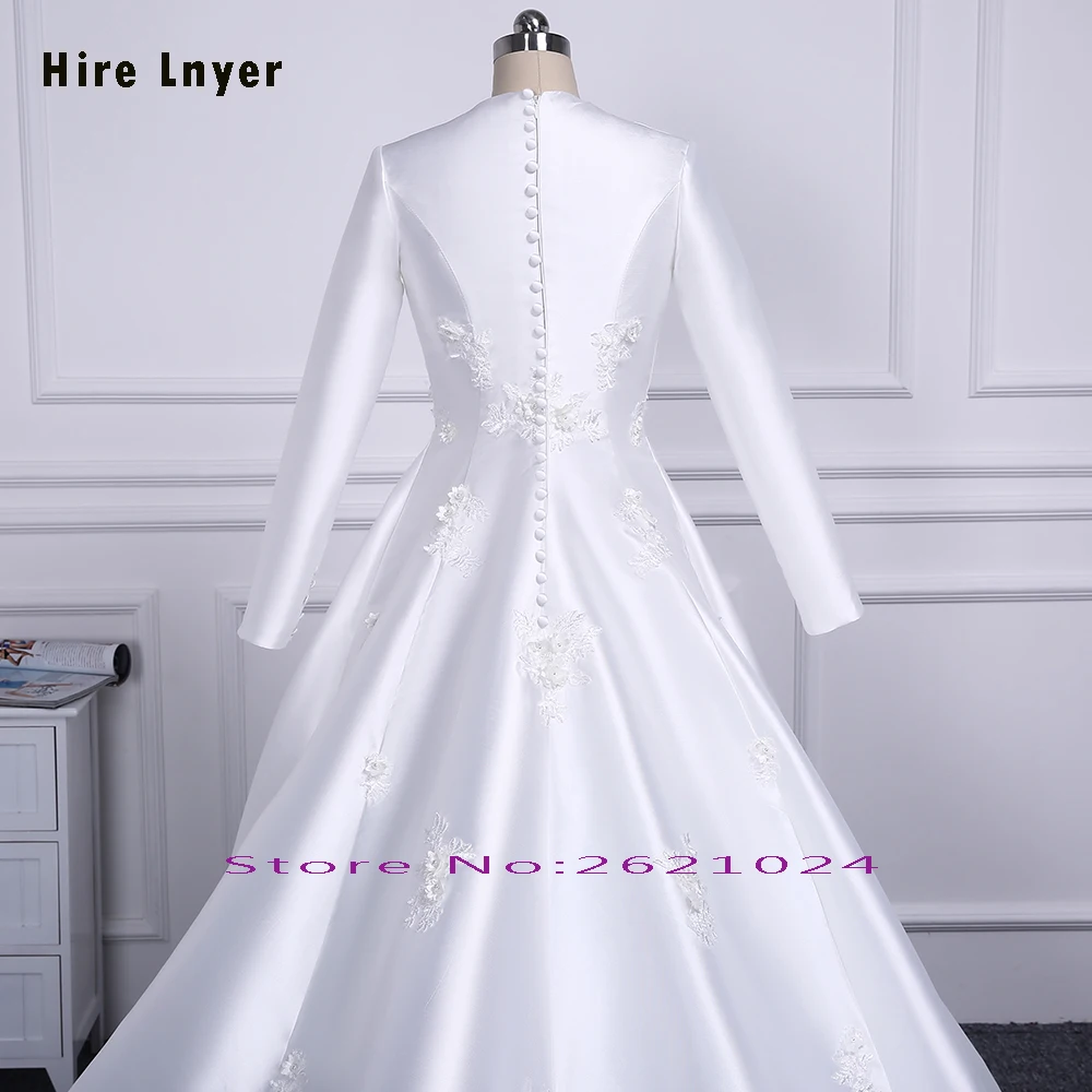 NAJOWPJG 100% новые фотографии с длинным рукавом Китай Свадебные платья Vestido De Noiva