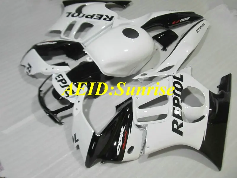 Комплект обтекателей для мотоцикла HONDA CBR600F3 97 98 CBR600 F3 CBR 600F3 1997 1998 ABS белый черный