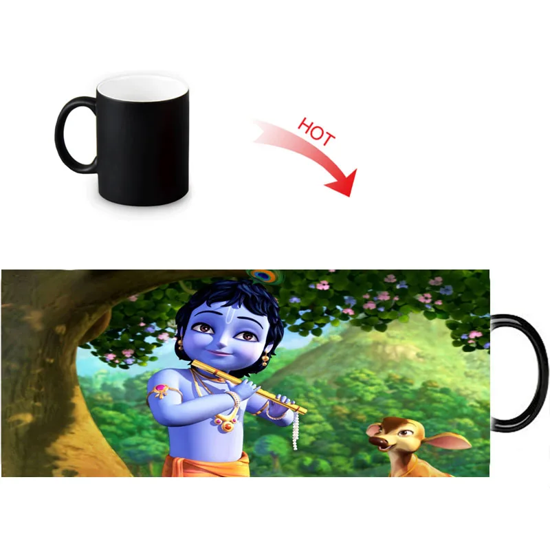 Заказная Термокружка Hinduism Lord Krishna с принтом молочное пиво кофе керамические
