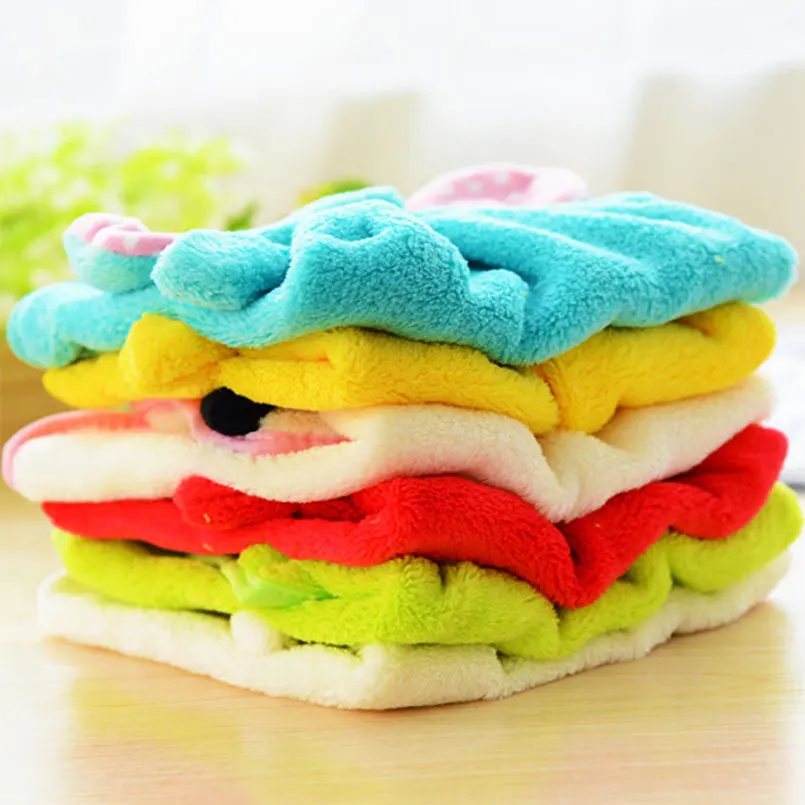 1 шт. мягкие коралловые бархатные Мультяшные Полотенца кухонные подвесные
