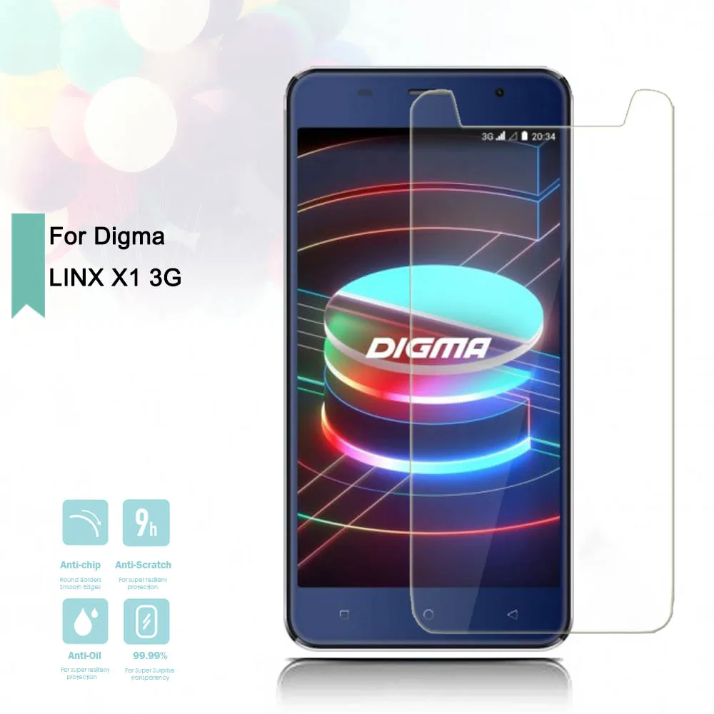 2.5D 0 26 мм ультра тонкий закаленное стекло Digma LINX X1 3g усиленная защитная пленка
