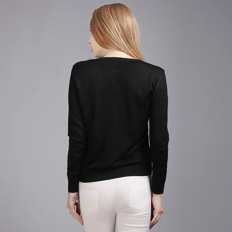 Радость Душу Населения Европейский Свитера 2017 Трикотажные Вышивка Цветок