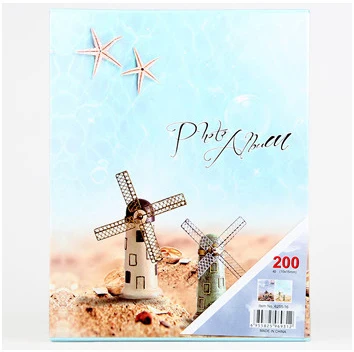 Windmill 200 листов 4D Большой 6-дюймовый вставки фото альбом Бумага Мемориал альбом для Семья Скрап альбомы свадебный фото альбом - Цвет: Windmill