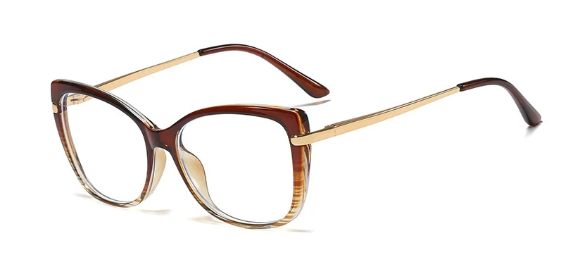 TR90 Retro Cat Eye Glasses Frames Men Women Optical Fashion Computer Glasses 45847