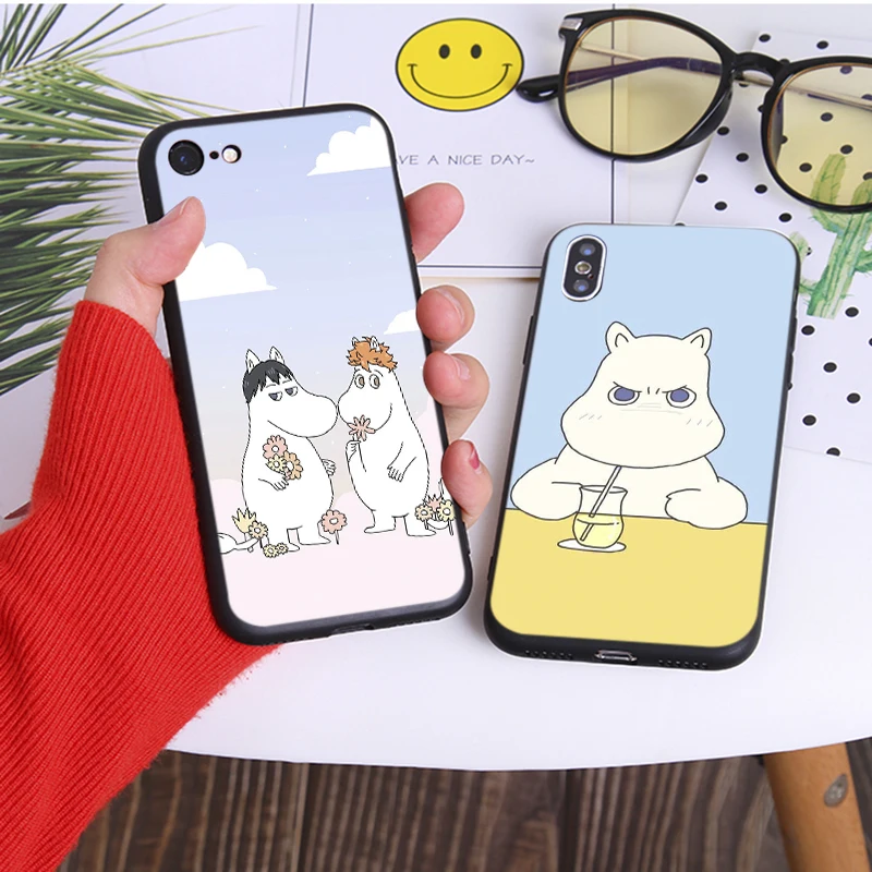 Hippo Rainbow Unicorn Horse cute animal Soft Silicone Phone Case for iPhone X XS MAX XR 7 8 6 6S plus 5S SE |