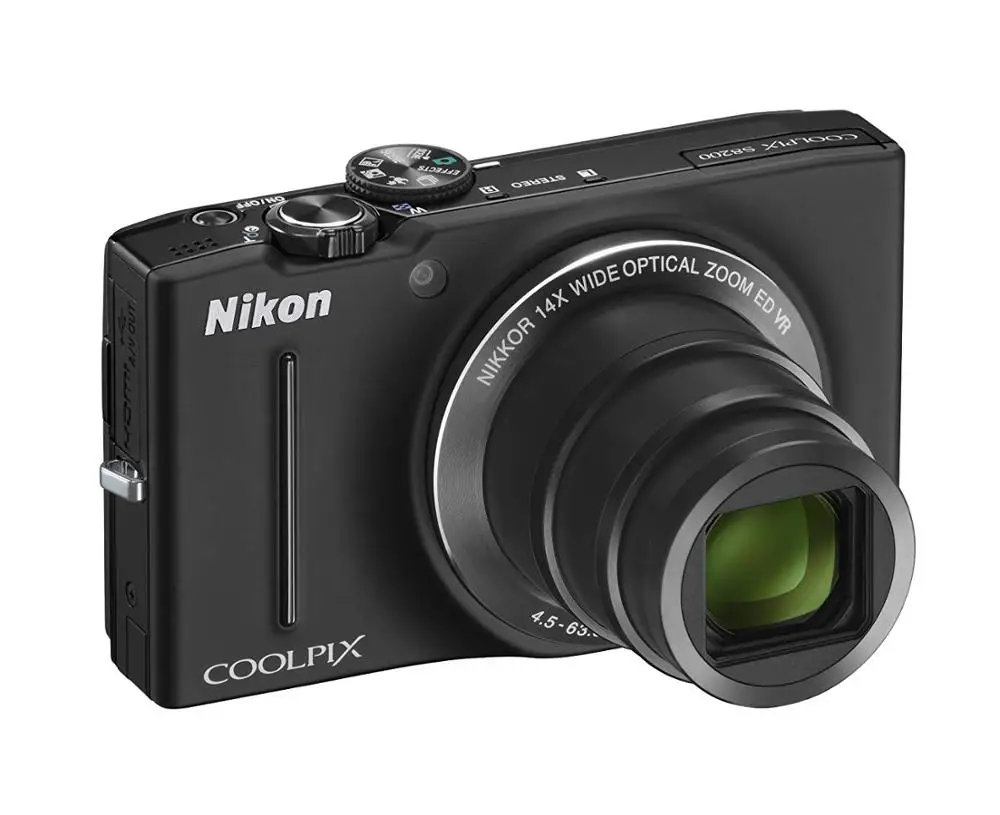 Цифровая камера Nikon COOLPIX S8200 16 1 МП CMOS с 14 кратным оптическим зумом объектив из