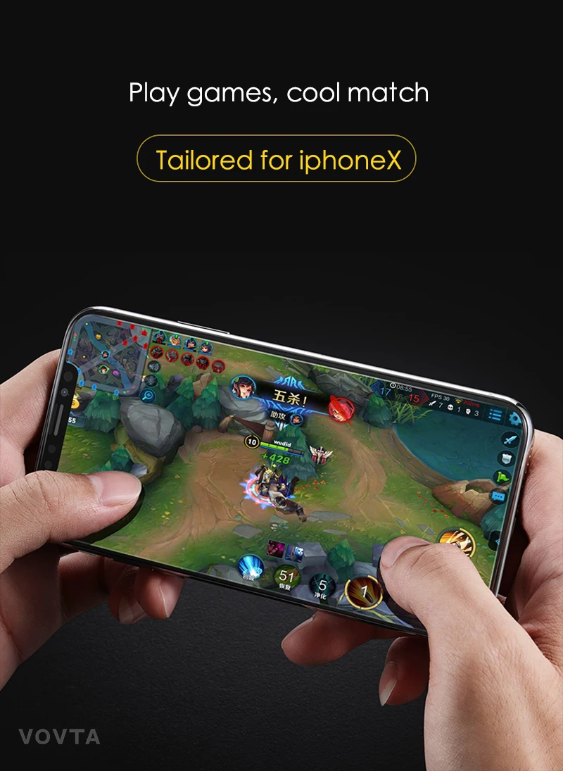 Защитное стекло VOVTA для iPhone 7, протектор экрана iPhone 8, Xr, Xs, Xs, макс. закаленное стекло на iPhone X, 6, 6s, 7, 8 Plus, Xs, стекло