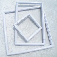 plastic snap frame square hoop for cross stitch beads embroidery tool diy needlework