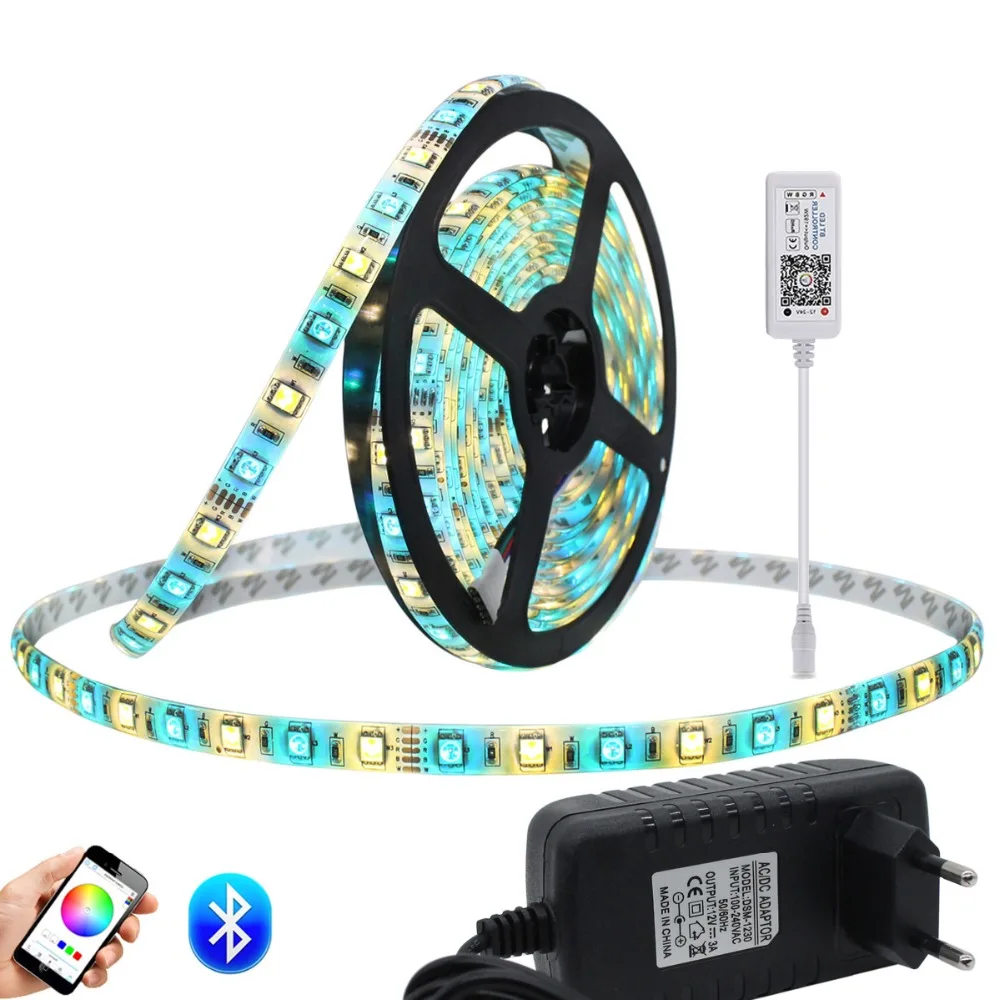 Контроллер Bluetooth RGBW Светодиодная лента 12 В 5050 5 м 60 светодиодов/м + контроллер