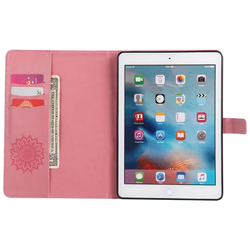 Мягкий силиконовый чехол из ТПУ и искусственной кожи для iPad Pro 9 7 планшет Sun