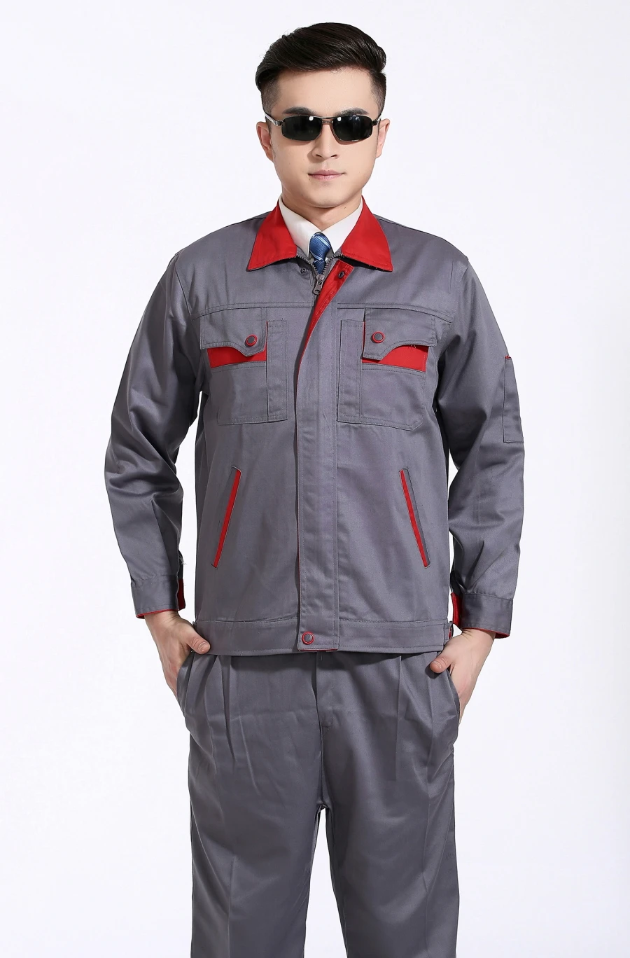 Осенне-зимняя одежда с длинными рукавами мужской костюм механика инженерная
