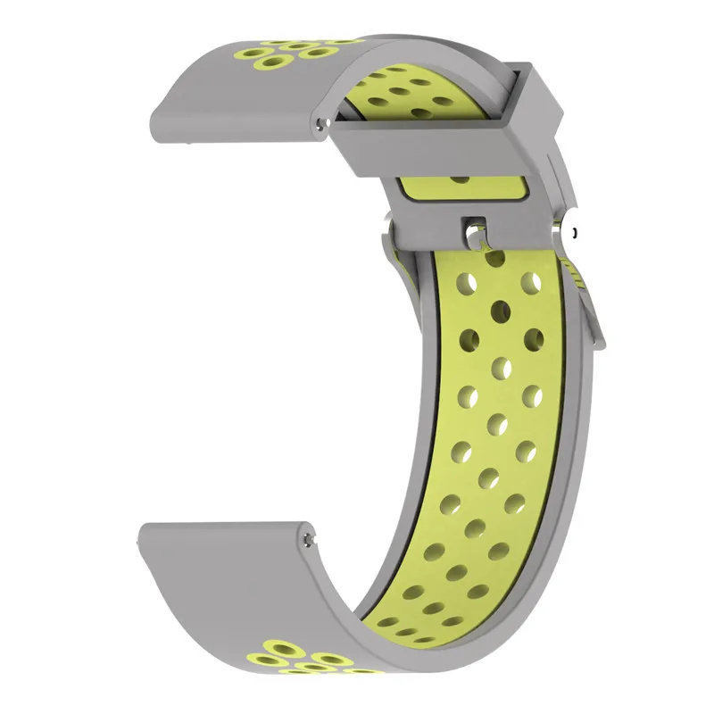 20 мм/22 мм замена силиконовый браслет для наручных часов Apple Watch 1/2/3/4 смарт ремешок для huawei часы 2/samsung/LG g/Ticwatch-1 шт