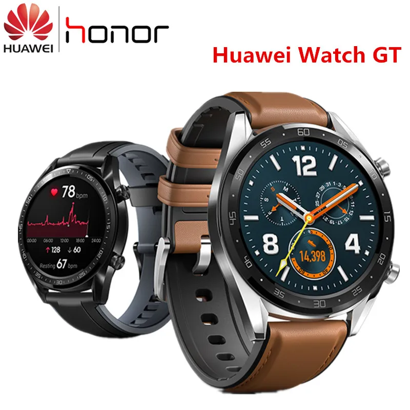 Оригинальные уличные Смарт часы Huawei GT 1 39 дюйма AMOLED экран GPS очень долгий срок