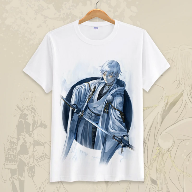 High-Q унисекс аниме Cos KATSUGEKI TOUKEN RANBU хлопковая Повседневная футболка с коротким