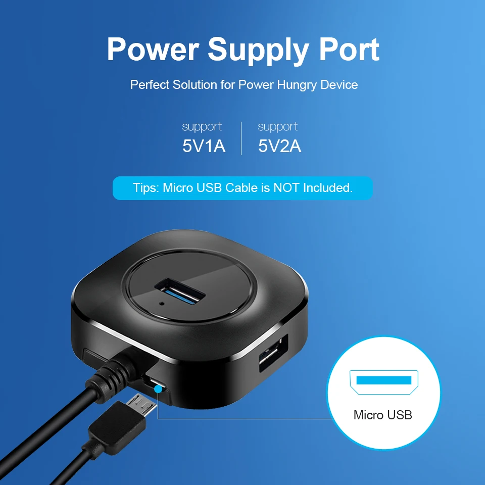 Usb-хаб USB 3,0 концентратор 2,0 Мульти USB разветвитель адаптер 4 Порты Скорость мини несколько 3 хаб usb3.0 хаб порт USB-концентратор Эспандер для ПК