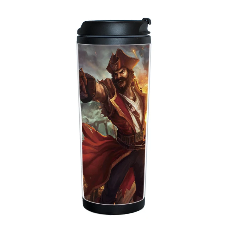 Бесплатная доставка 380 мл кружка для путешествий рекламная акция чашка League of Legends