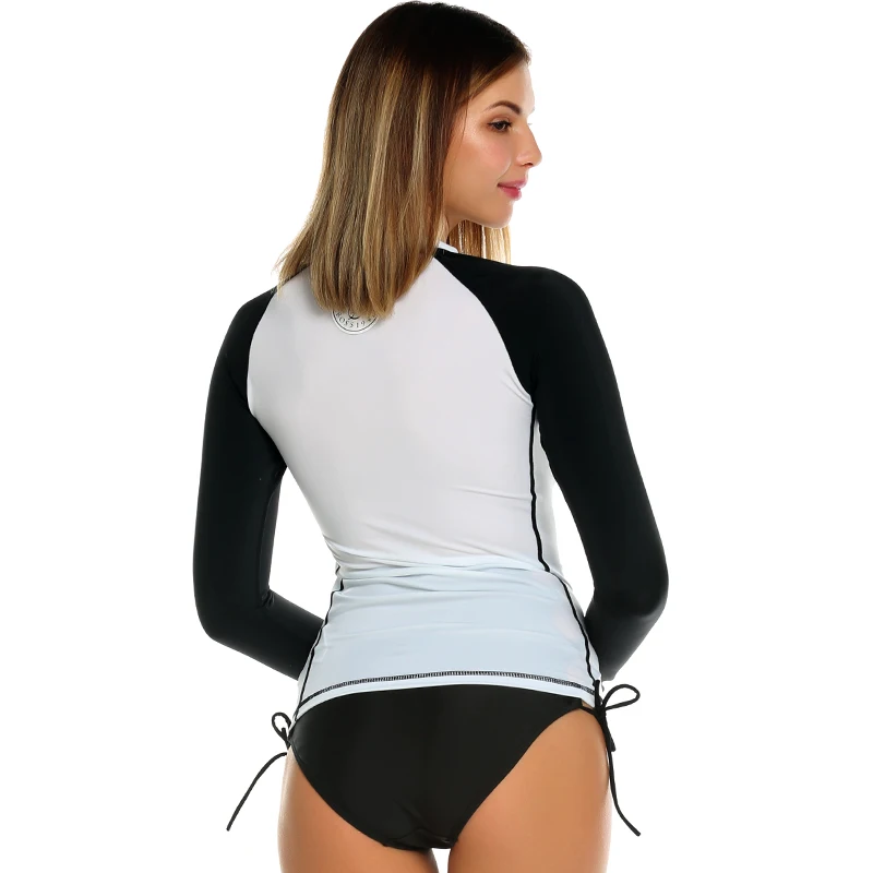 2018 Rashguard женский трико для серфинга купальник с длинными рукавами купальный