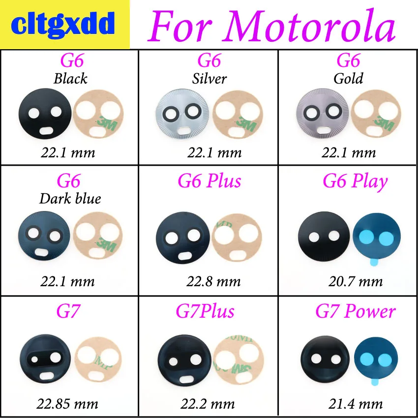 cltgxdd Rear Back Camera Glass Lens Protection Cover With Sticker For Motorola G7 Power G3 G4 G5 G5S G6 Play Plus | Мобильные