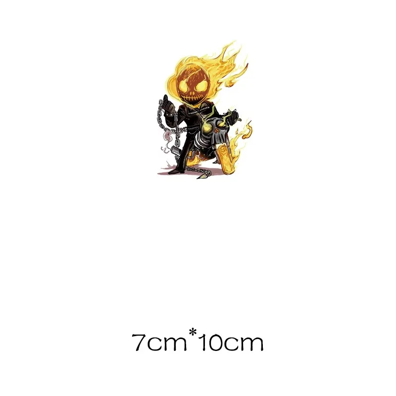 Патчи Ghost Rider термо-Стикеры для одежды на одежде железо на переводах для одежды применение одного аниме патч аппликации полосы