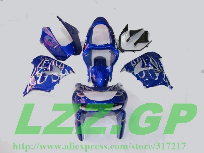 

100%NEW Flame blue fairings for KAWASAKI Ninja ZX-9R 98-99 #1se9 ZX 9R 1998-1999 ABS ZX9R 98 99 ZX 9R 1998 1999 Fairing LZZGP