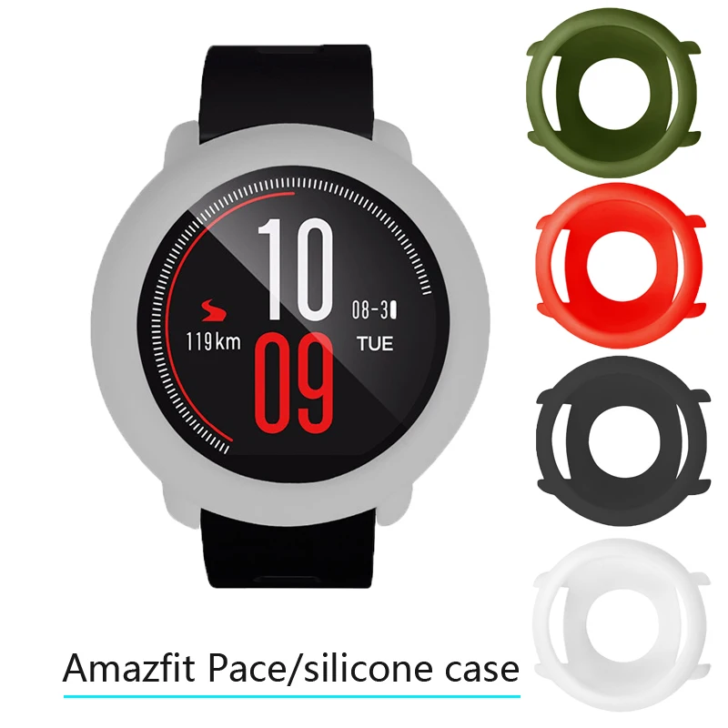 Новые модные силиконовые чехлы для xiaomi huami amazfit pace Смарт-часы Чехол Мягкий чехол