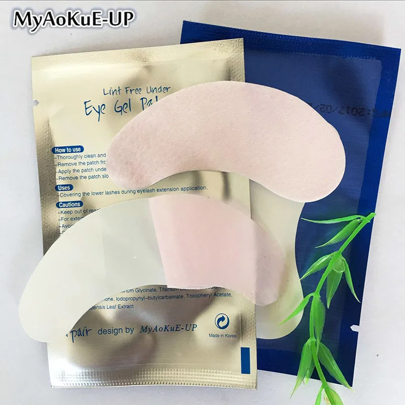 Одноразовые накладки для ресниц MyAoKuE 50 пар патчи искусственных свободные