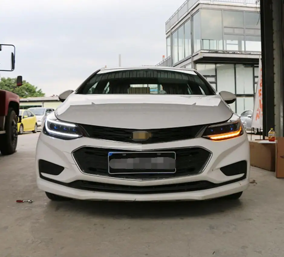 Автомобильный Стайлинг для Chevrolet Cruze фары в сборе 2018 светодиодный ные линзы с
