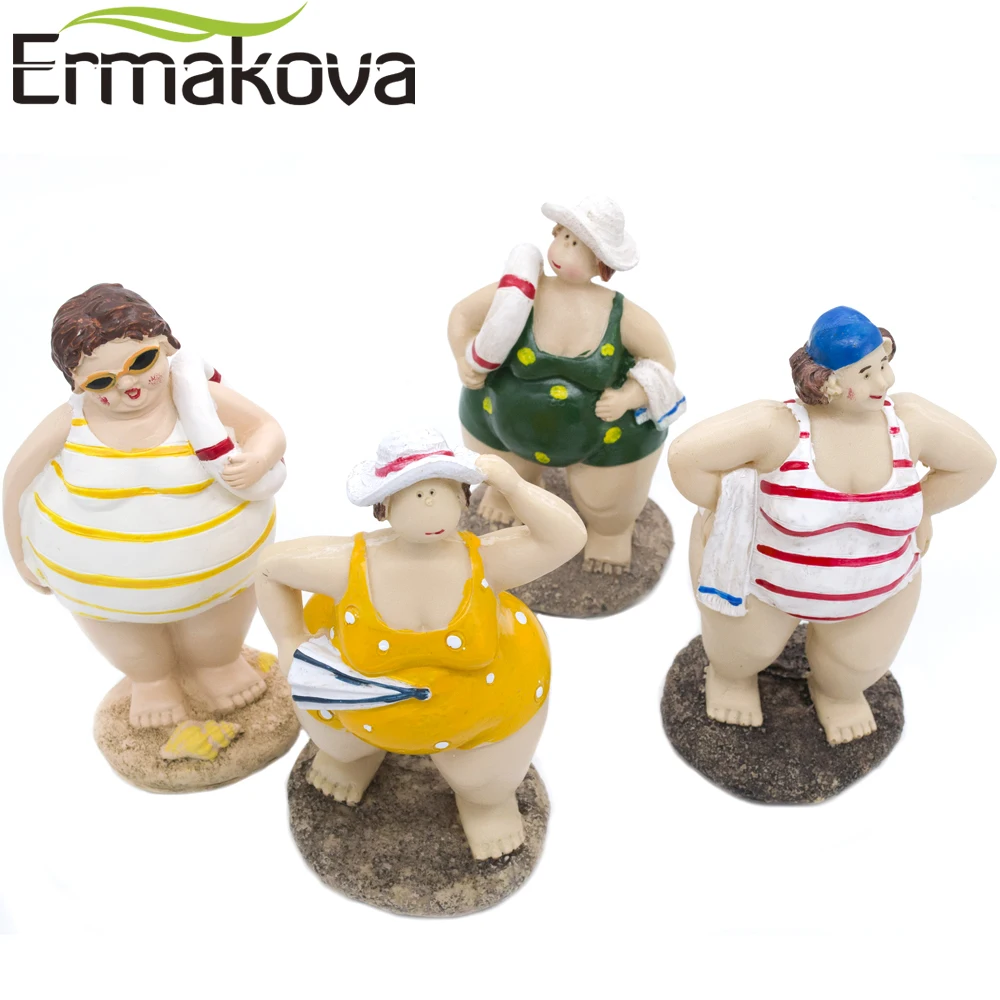 Эрмакова Смола пухлые красота жир леди Статуэтка Девушка Статуя хорошо