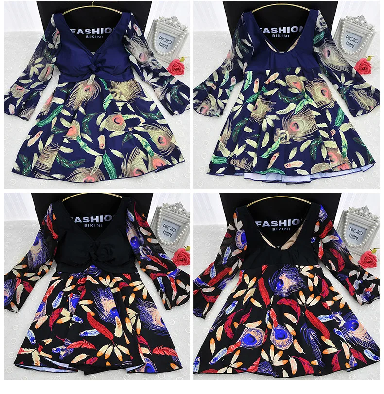 Плюс Размеры Maillot De Bain Половина рукава скромное платье Одежда заплыва костюм Купальники для малышек Одна деталь купальный Костюмы для Для женщин XL-5XL