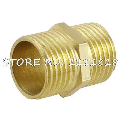 

Brass Pneumatic Pipe 1/2" NPT to 1/2" NPT Male Thread M/M Equal Union Hex Nipple