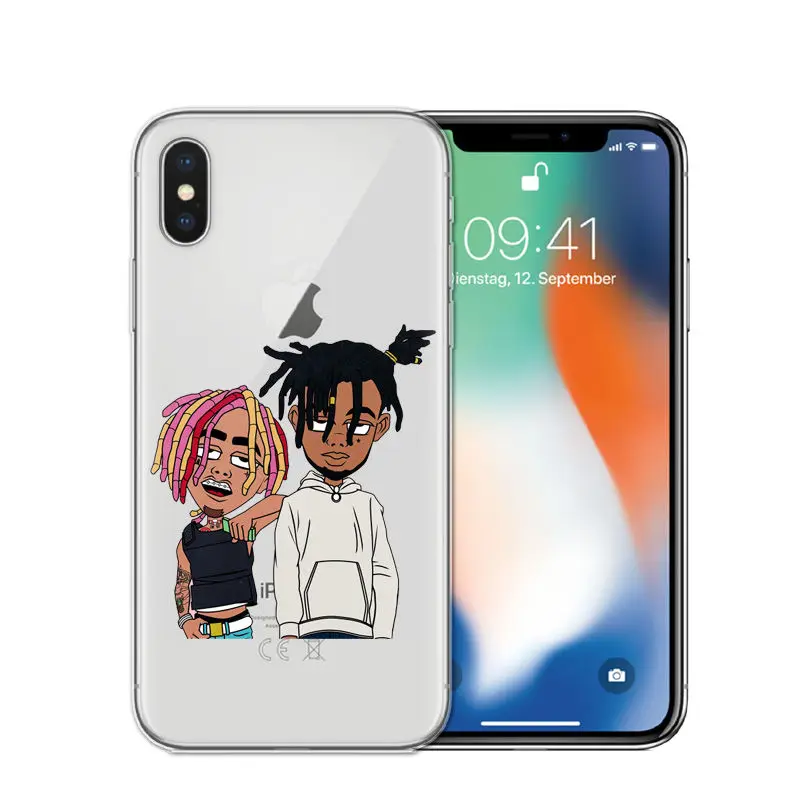 FUNNYRUI Hip Hop Raper Esketit Lil Pump Soft Silicone Case for iPhone 5 5S SE 6 6S Plus 7 7Plus 8 8Plus X 10 Phone Cover Cases |