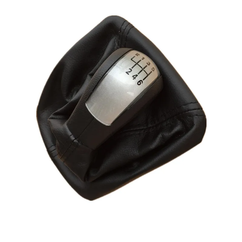Новый 6 Скоростной кожаный чехол для Skoda Octavia 2 A5 2004 2005 2006 2007 2008 2009 2010|car gear shift knob|gear