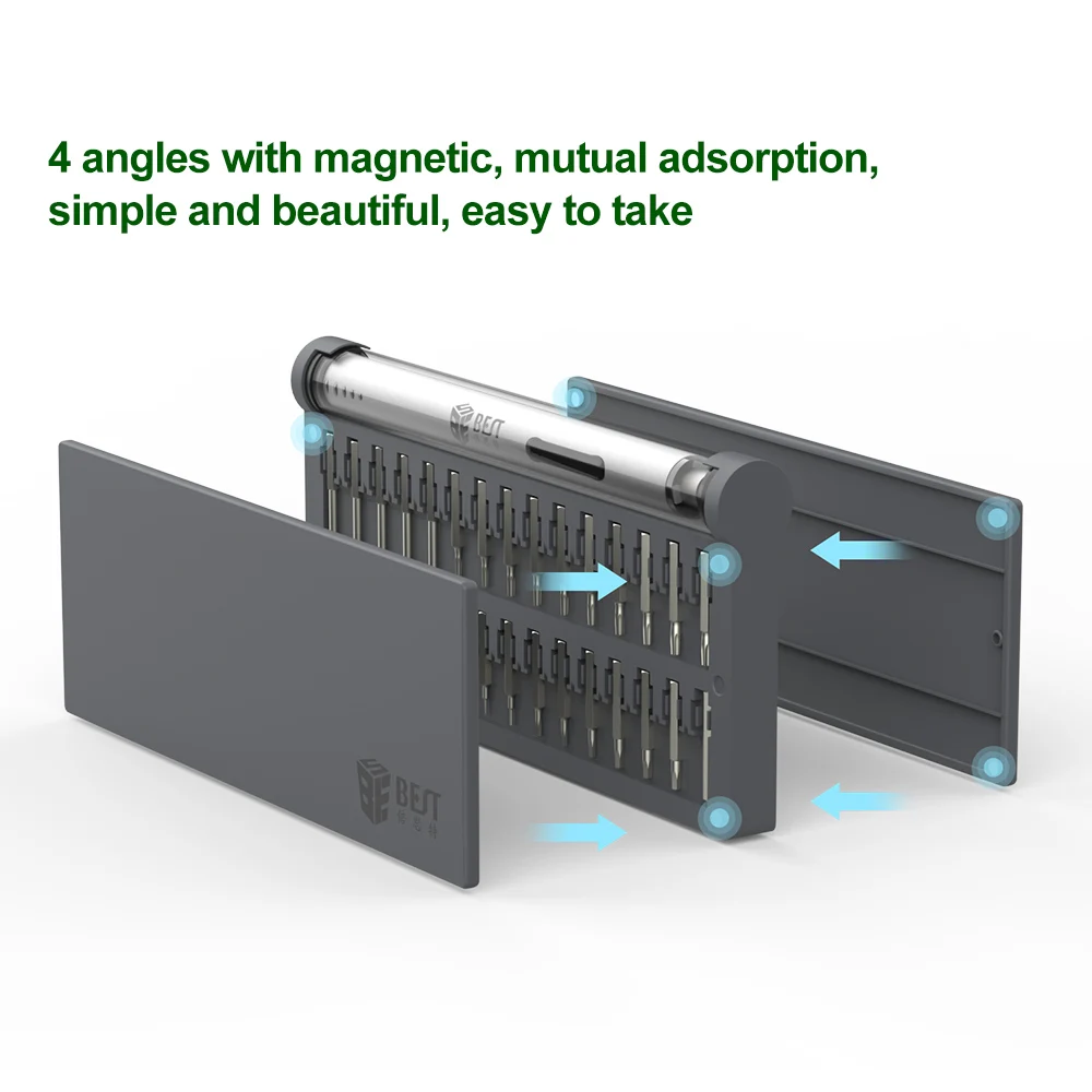 

Electric Screwdriver Set Rechargeable Cordless Power Screw Driver Kit Lithium Battery Operated Power Tools Set with LED Light