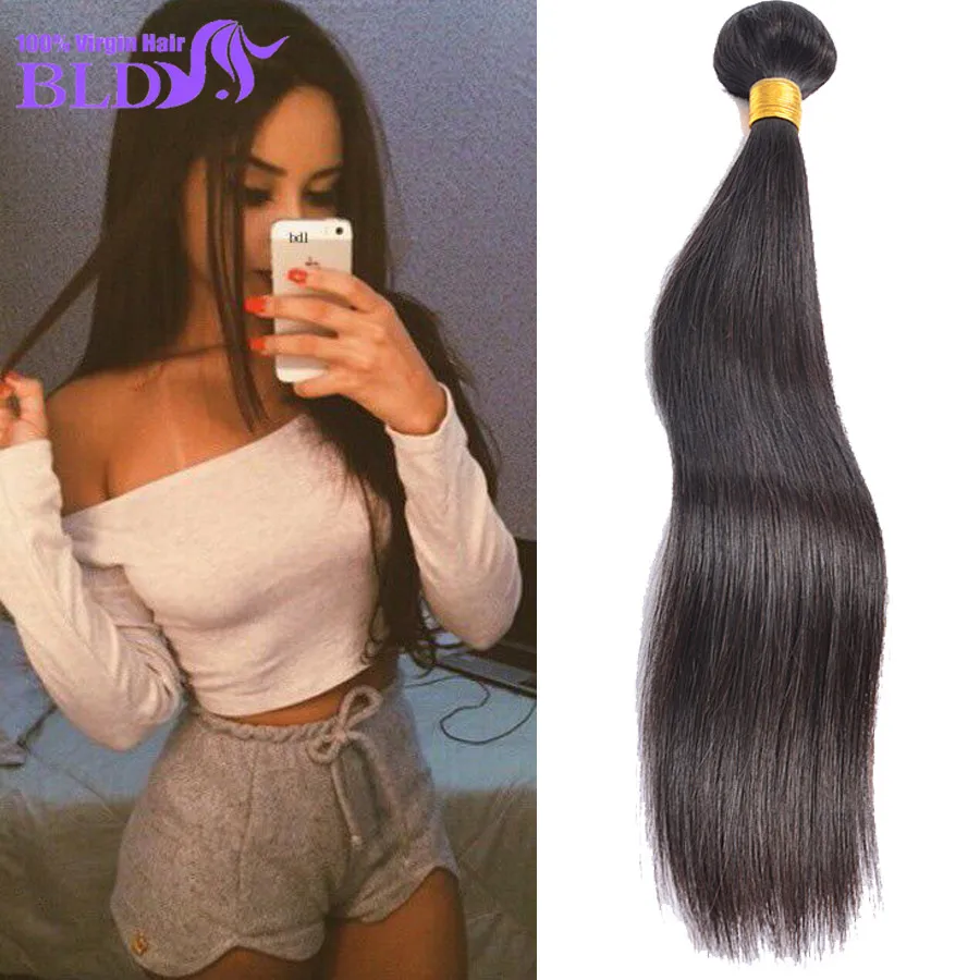 7A Peruvian Virgin Hair Straight 1 Bundle Deals 8"-30" Human Bundles |