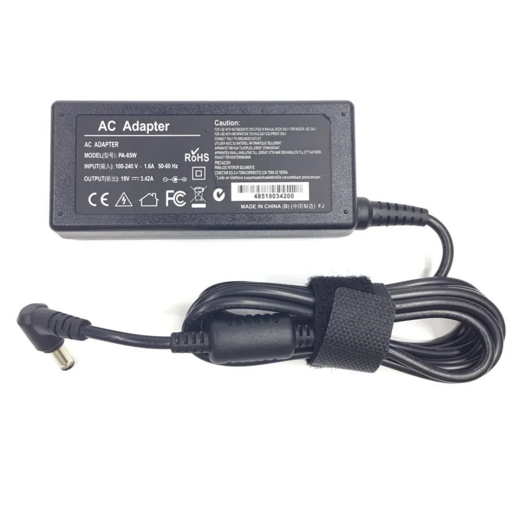 Адаптер переменного тока для ноутбуков Lenovo/Asus/BenQ/Acer/Asus 19 в 3 42 А 5 мм * 2 65 Вт блок