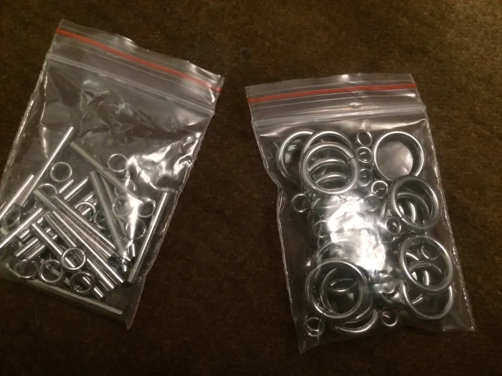 20 компл./лот из нержавеющей стали OT тумблер застежка Крюк кольца соединители для