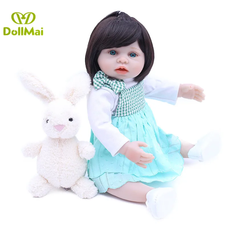 

Кукла reborn для девочек, имитация силикона, 45 см