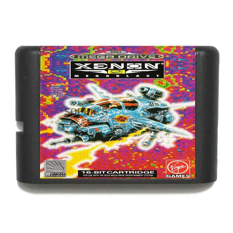 Ксенон 2 игровой картридж 16 бит карточная игра для Sega игры Mega Drive / Genesis Системы |