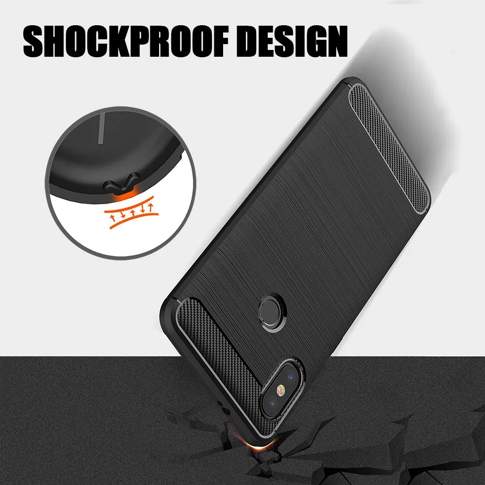 Tomkas мягкий чехол из ТПУ для Xiaomi mi 6X силиконовый роскошный полный Чехол Max 2 красный