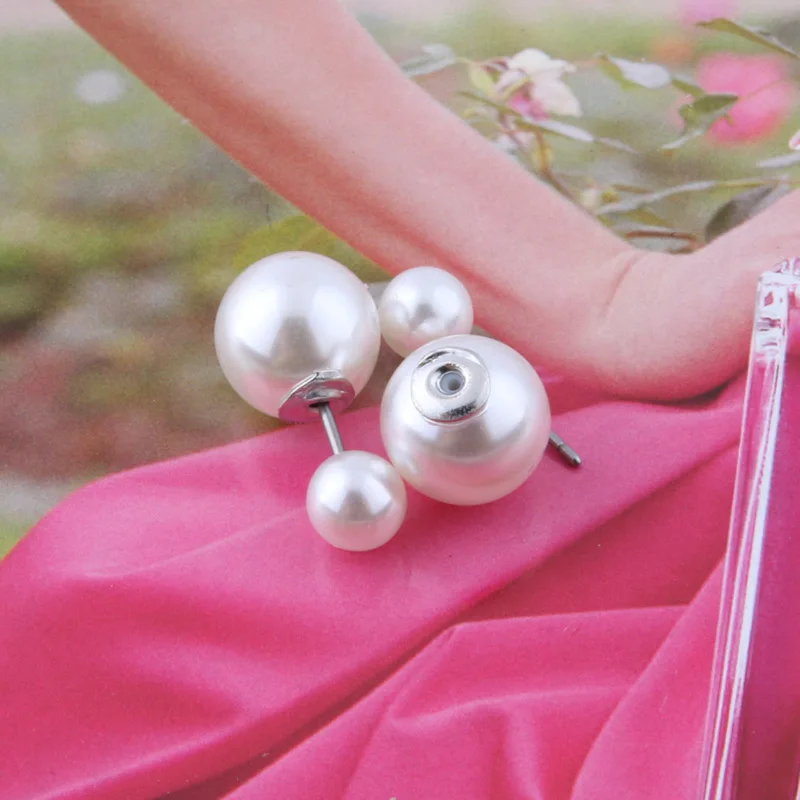 Женские серьги с жемчугом NeeFuWoFu богемные длинные сережки палочки капельками воды