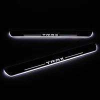 sncn led car scuff plate trim pedal door sill pathway moving welcome light for chevrolet trax 2015 2016 2017 2018 accessories