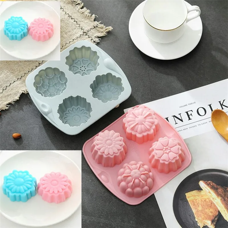 3D Цветочная силиконовая форма инструменты для украшения тортов мыла шоколадная
