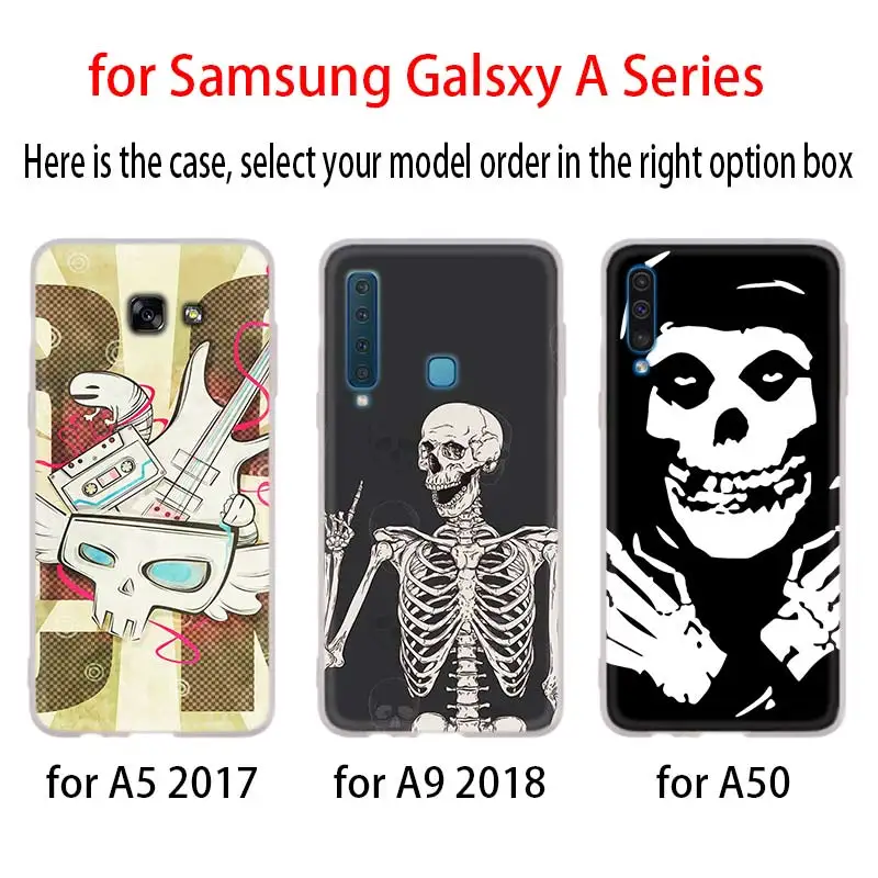 В стиле панк рок чехол для Samsung Галактики A12/A20/A51/A70/A20s/A21s/A32/A50/A50s/A42/A52/A72 5G A8 A7 A6 2018