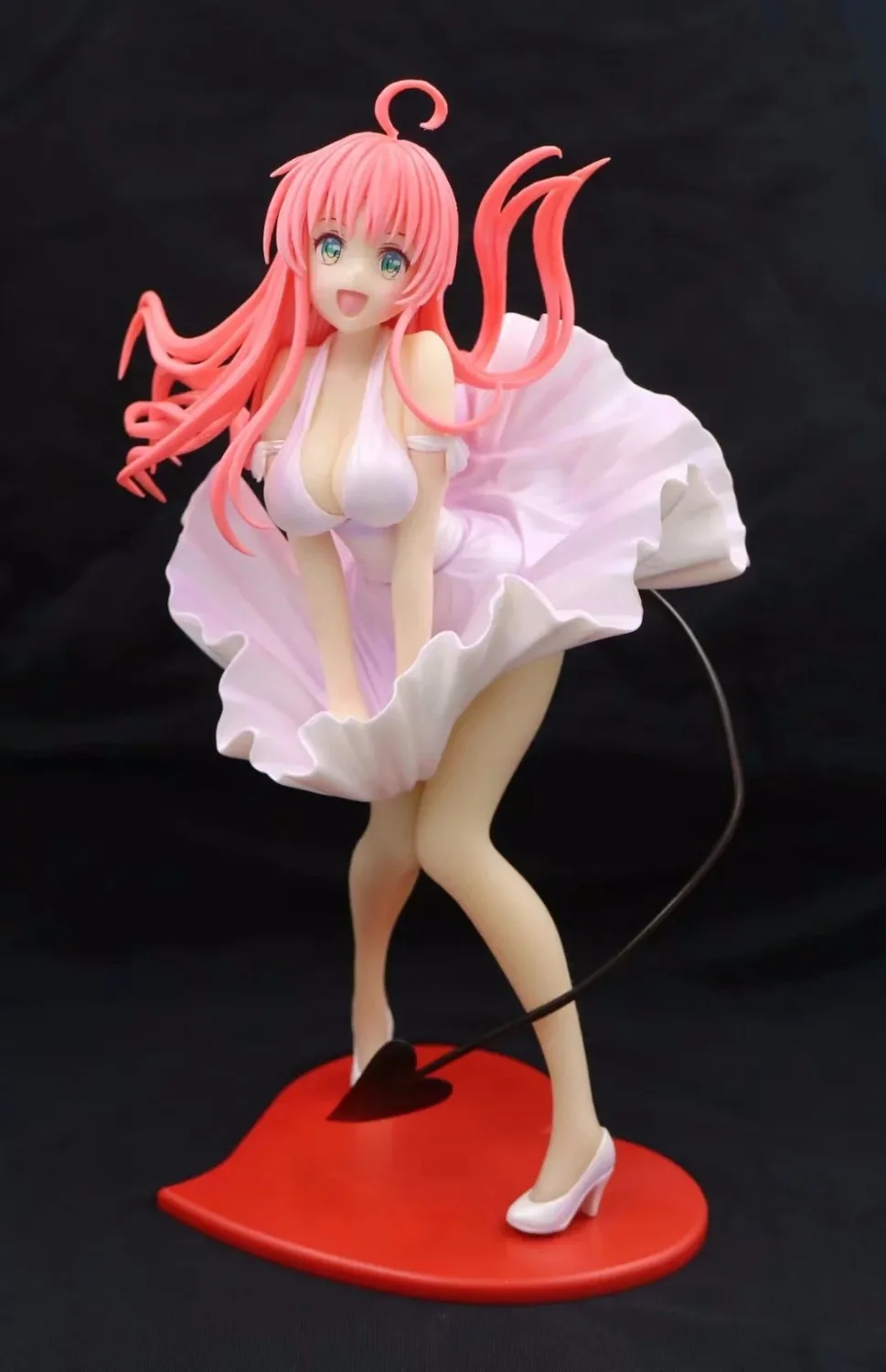 Аниме To LOVE Ru LaLa саталиновое платье деловое Ver. Мягкая грудь ПВХ фигурка