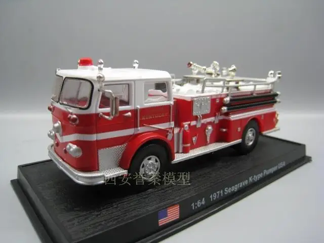 AMER 1/50 масштабная модель автомобиля Toys 1971 Seagrave K type Pumper USA Fire Engine отлитый под