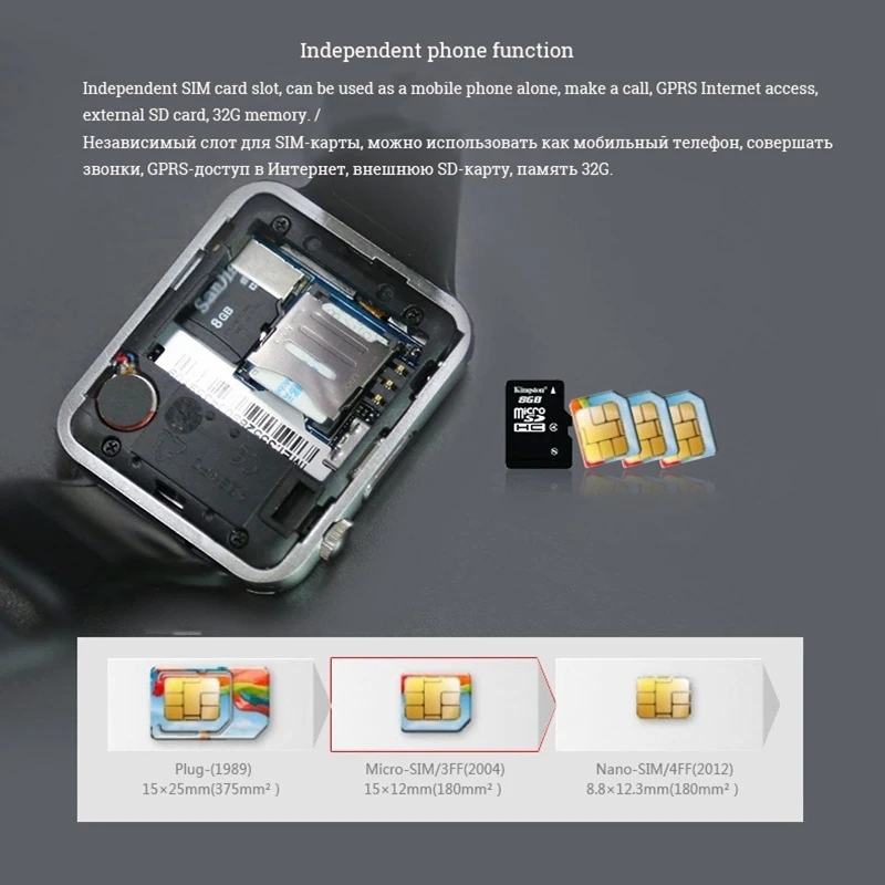 GT08 Bluetooth Смарт часы телефон для мужчин и женщин Поддержка 2G SIM TF карта камера для Android Iphone huawei Xiaomi Smartwatch PK Z60 X6