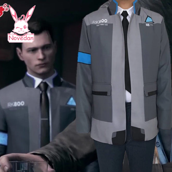 Игра Детройт: стать человеком Коннор RK800 куртка костюм агента униформа косплей на